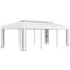vidaXL Cenador con doble techo blanco 3x6 m