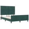 vidaXL Cama tipo Box Spring Verde oscuro 140 x 190 cm Terciopelo