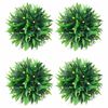 vidaXL Bolas de boj artificial con luces LED 4 unidades 15 cm