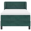 vidaXL Cama tipo Box Spring Verde oscuro 90 x 190 cm Terciopelo
