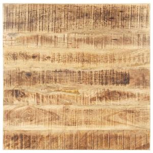 vidaXL Superficie de mesa madera maciza de mango 25-27 mm 70x70 cm