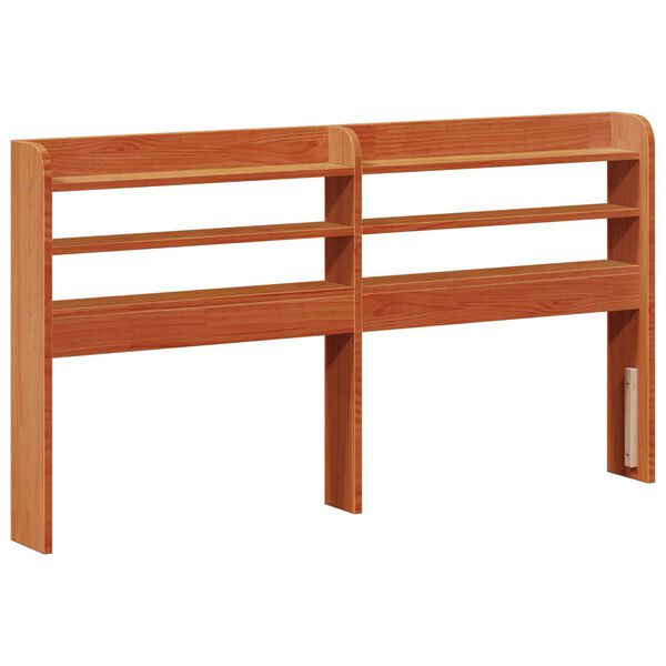 vidaXL Estructura de cama con cabecera Marr&oacute;n cera 150 x 200 cm