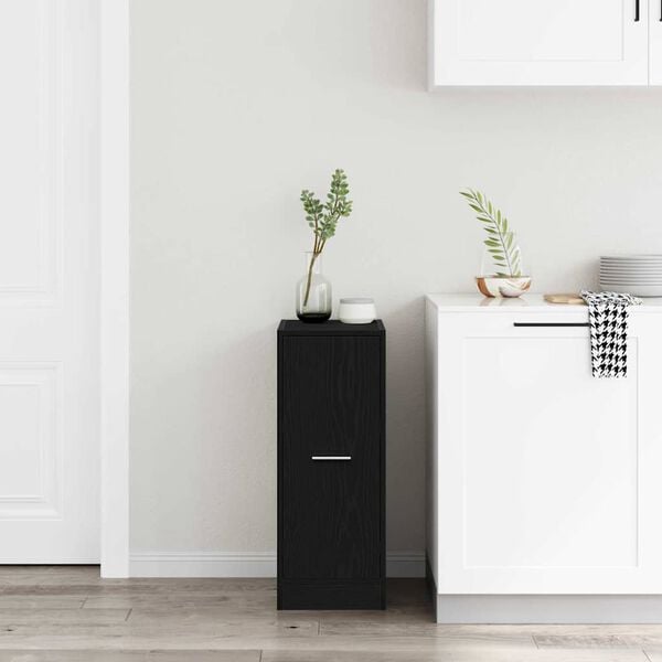 vidaXL Armario de Boticario Roble negro 30 x 41 x 77.5 cm