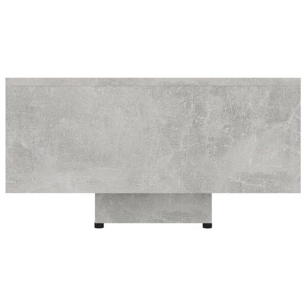 vidaXL Mesa de centro madera ingeniería gris hormigón 85x55x31 cm
