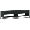 vidaXL Mueble de TV madera de ingenier&iacute;a negro 180,5x40x46 cm
