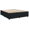 vidaXL Cama box spring con colch&oacute;n terciopelo negro 200x200 cm