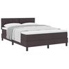 vidaXL Cama tipo Box Spring Marr&oacute;n Oscuro 140 x 190 cm tela