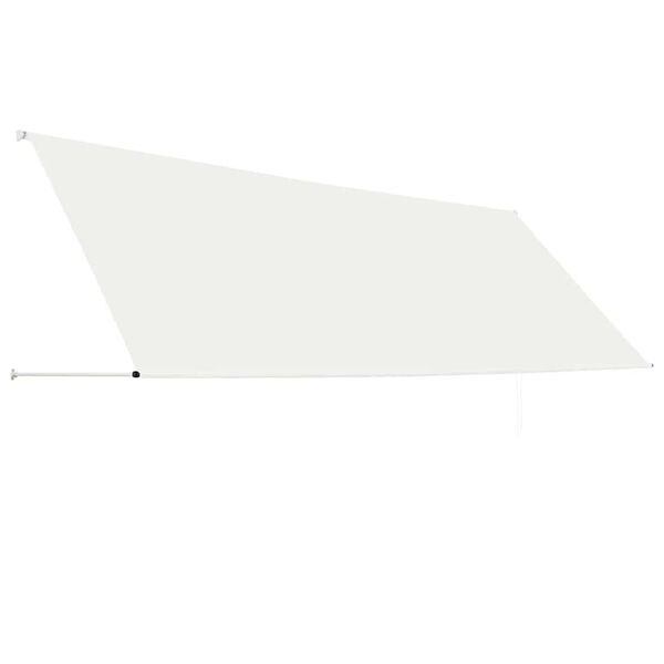 vidaXL Toldo retráctil 400x150 cm crema