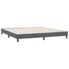 vidaXL Estructura de cama sin colch&oacute;n terciopelo gris oscuro 180x210cm