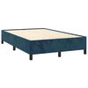 vidaXL Cama box spring con colch&oacute;n terciopelo azul oscuro 120x190 cm