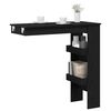 vidaXL Mesa de Bar de Pared Roble Negro 102 x 45 x 103,5 cm