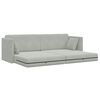 vidaXL Sofá-cama de piso Gris Claro 213 x 70 x 77 cm Terciopelo