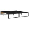 vidaXL Estructura de cama sin colchón metal negro 200x200 cm