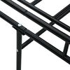 vidaXL Estructura de sof&aacute; cama sin colch&oacute;n metal negro 90x200 cm