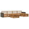 vidaXL Conjunto de sof&aacute;s de exterior 6 uds. Natural
