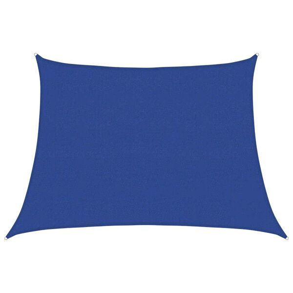 vidaXL Toldo de vela trapecio HDPE azul 160 g/m&sup2; 4/5x3 m