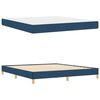 vidaXL Cama tipo Box Spring con colch&oacute;n Azul 180 x 200 cm tela