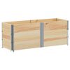 vidaXL Jardinera de madera maciza de pino 150x50 cm