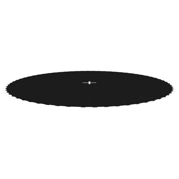 vidaXL Lona de salto para cama elástica redonda tela negro 3,66 m