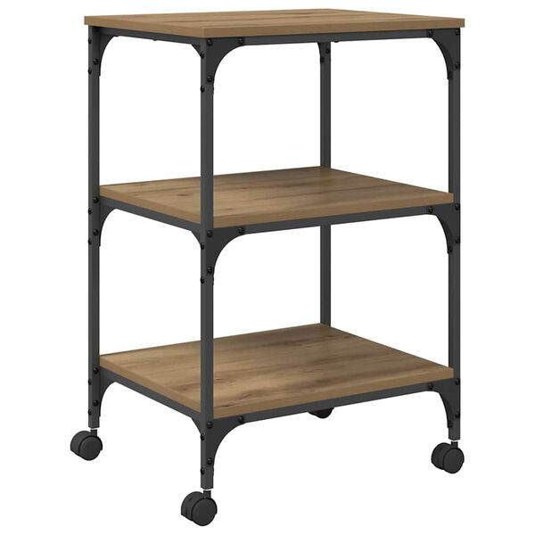 vidaXL Soporte para Impresora Roble artesanal 50 x 41 x 75 cm