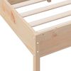 vidaXL Estructura de cama sin colch&oacute;n madera maciza de pino 140x190 cm