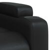 vidaXL Sill&oacute;n de masaje reclinable cuero sint&eacute;tico negro