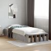 vidaXL Estructura de cama madera de ingenier&iacute;a gris hormig&oacute;n 90x190 cm