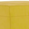 vidaXL Reposapiés de terciopelo amarillo 60x50x41 cm