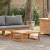 vidaXL Set de sof&aacute; de jard&iacute;n 2 pzas con coj&iacute;n madera maciza de acacia