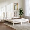 vidaXL Estructura de cama de madera maciza de pino blanco 160x200 cm