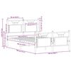 vidaXL Estructura de cama sin colch&oacute;n madera roble Sonoma 137x190 cm