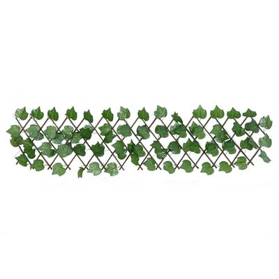 vidaXL Enrejado valla expansible de parra artificial verde 180x20 cm