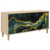 vidaXL Mueble de TV WIJHE 102 x 33 x 50 cm Sonoma Madera de ingenier&iacute;a