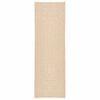 vidaXL Alfombra ZIZUR apariencia yute interior exterior beige 80x250cm