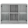 vidaXL Aparador madera de ingeniería gris Sonoma 102x37x75,5 cm