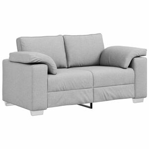 vidaXL Sof&aacute; de dos plazas Gris Nube 160 cm tela