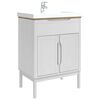 vidaXL Mueble de lavabo para ba&ntilde;o con estante FLORO 60 x 40 x 80 cm