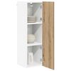 vidaXL Mueble colgante con puerta Roble artesanal 30 x 31 x 100 cm