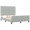 vidaXL Cama tipo Box Spring Gris claro 160 x 200 cm Terciopelo