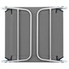 vidaXL Tumbonas plegables 2 unidades acero y tela gris
