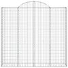 vidaXL Cestas de gaviones 7 uds forma de arco hierro 200x50x180/200 cm