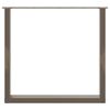 vidaXL Patas para mesa de comedor en forma de U (3 unidades, acero natural, 80 x 72-73 cm)