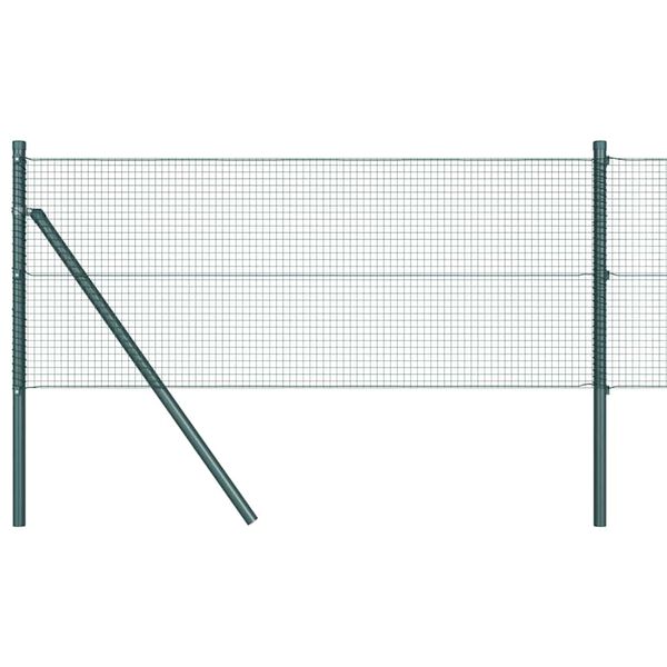 vidaXL Poste de Valla Verde 50 x 0,8 m (malla de 16 x 16 mm)
