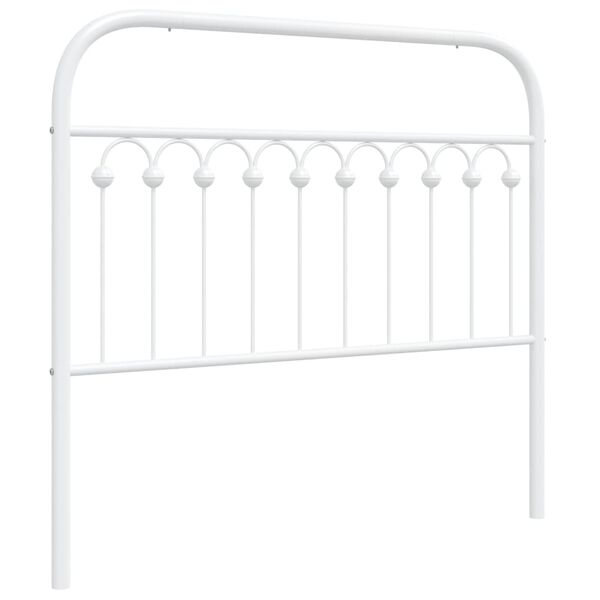 vidaXL Cabecero de metal blanco 107 cm