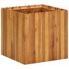 vidaXL Arriate de madera maciza de acacia 50x50x50 cm