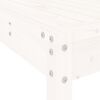 vidaXL Mesa y taburetes altos jardín 9 pzas madera maciza pino blanco