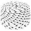 vidaXL Cuerda multiusos 6 mm 100 m Blanco Poli&eacute;ster 500 kg Carga m&aacute;x.