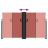 vidaXL Toldo lateral retráctil terracota 140x600 cm