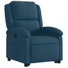 vidaXL Sill&oacute;n reclinable elevable de terciopelo azul