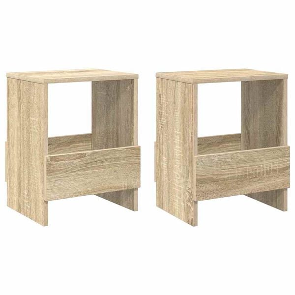 vidaXL Estante de revistas 2 pcs Roble Sonoma 35 x 30 x 45 cm